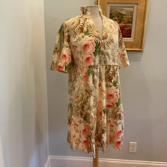 Tuckernuckβ Sun Faded Floral Crawford Dress XL NWT - Picture 4 of 11